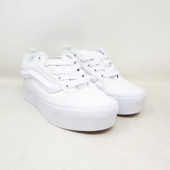 Vans Knu Stack Platform Stacked All True White Shoe Sneaker Mens 5.5 / Womens 7 - Picture 4 of 12